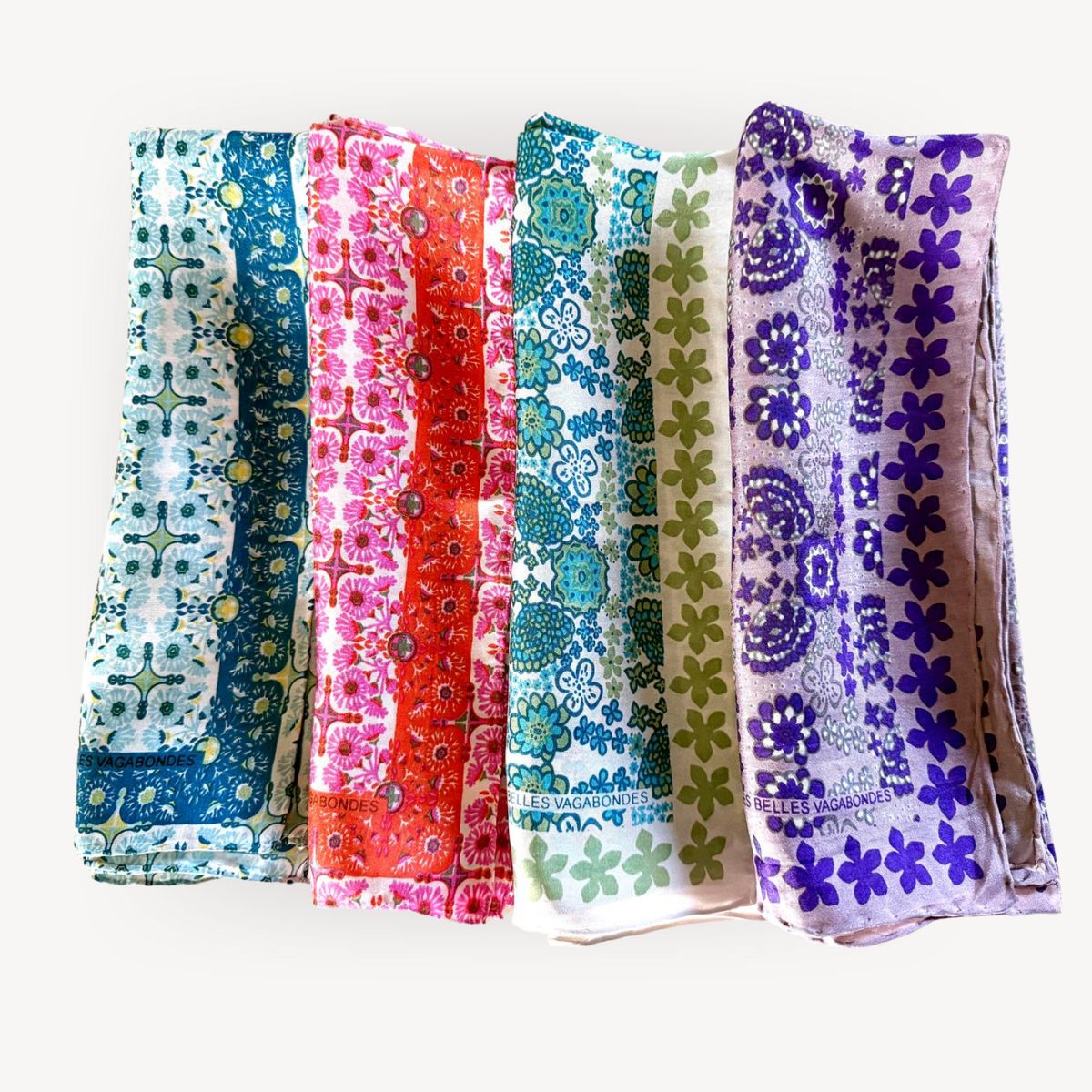 Silk Square - Forget-Me-Not Rose Pink