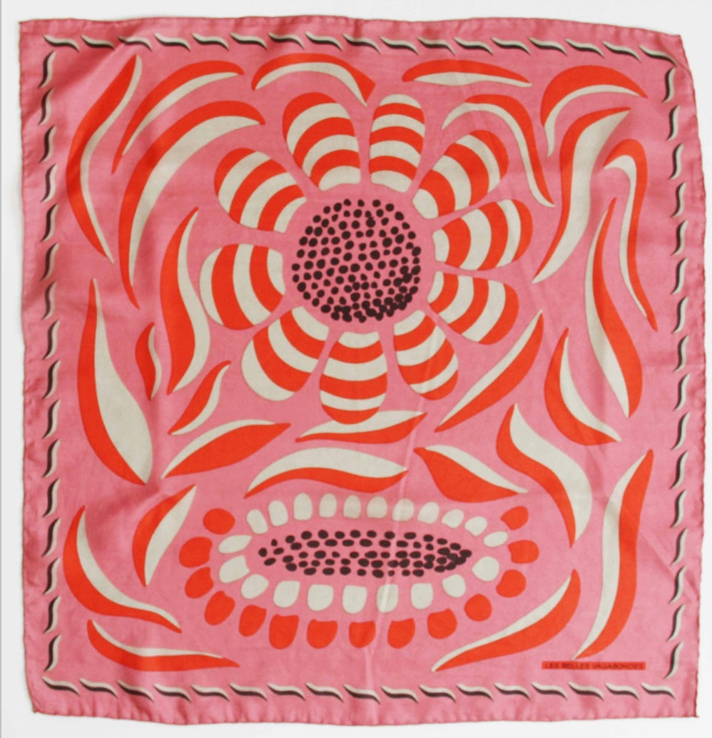 Silk Square - Forget-Me-Not Rose Pink