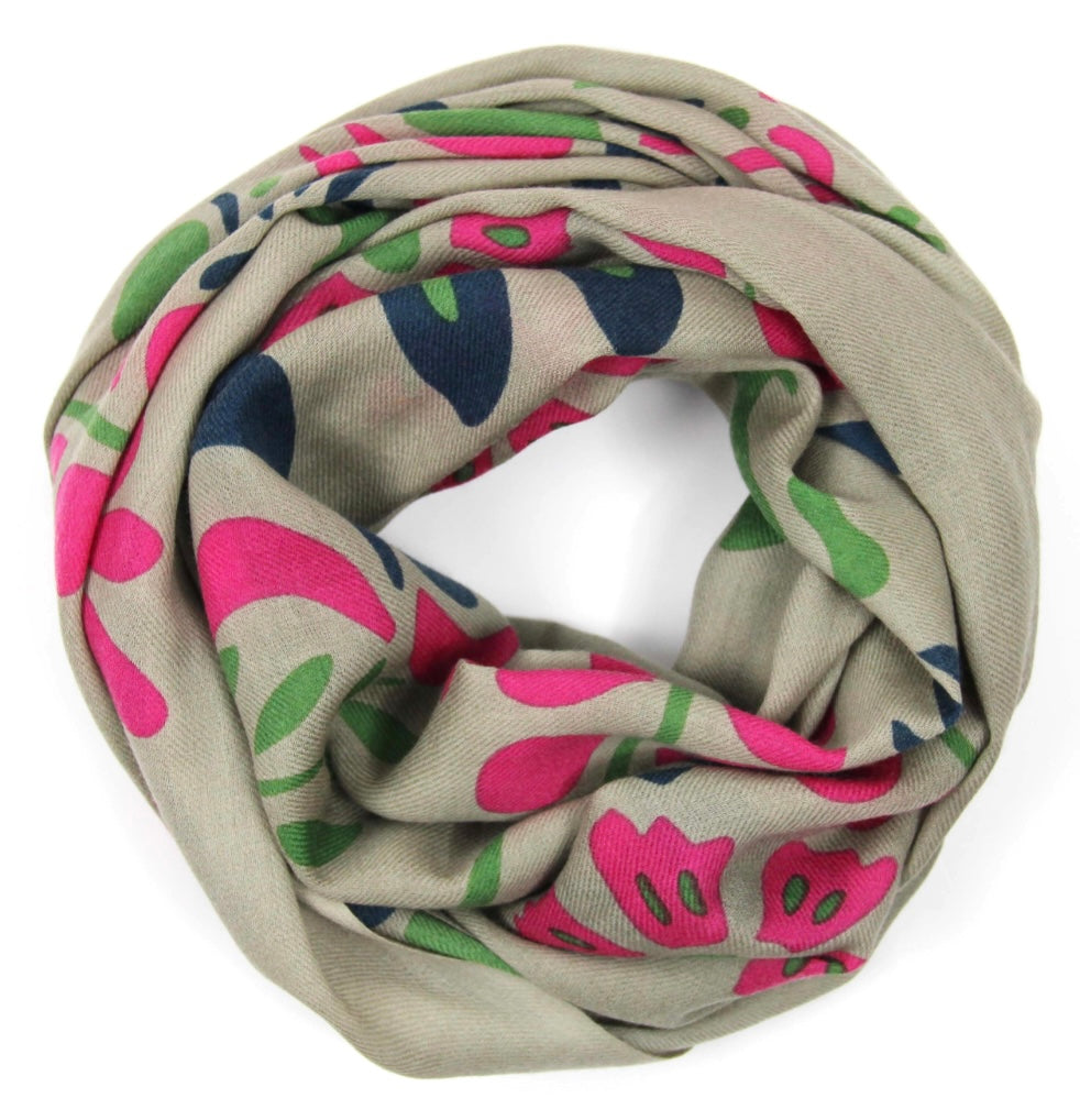 Yvonna Fuchsia wool scarf