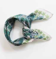 Silk Square - Carabies Blue Green