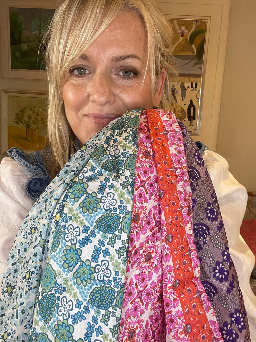 Silk Square - Agadir Fuchsia