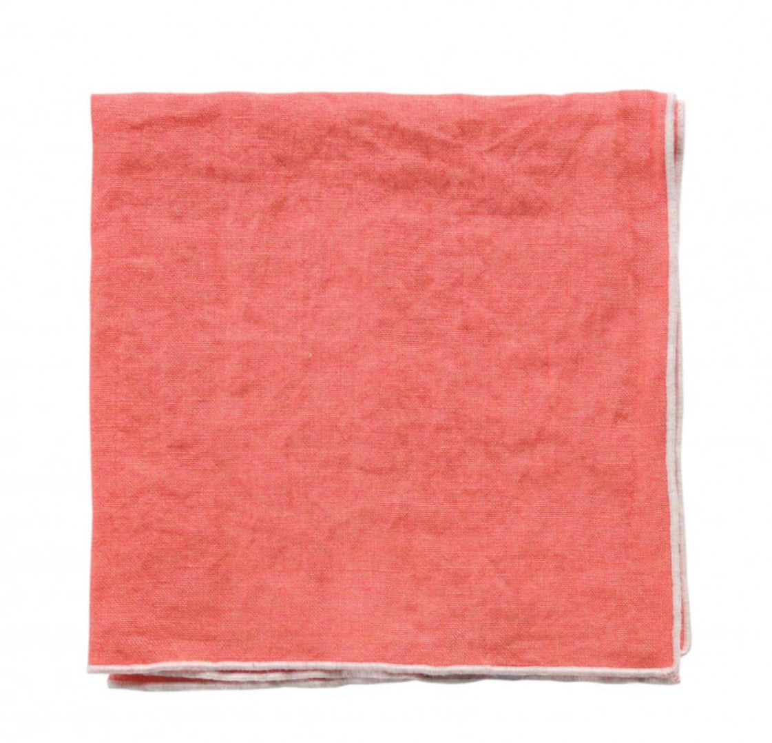 Linen Napkin - Coral