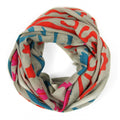 Indira Orange Wool Scarf