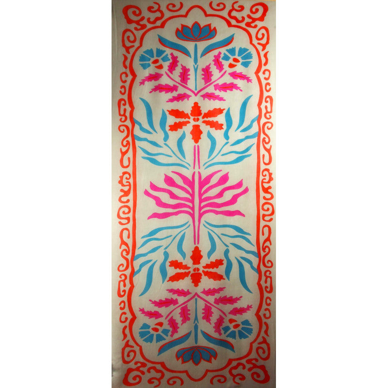 Indira Orange Wool Scarf