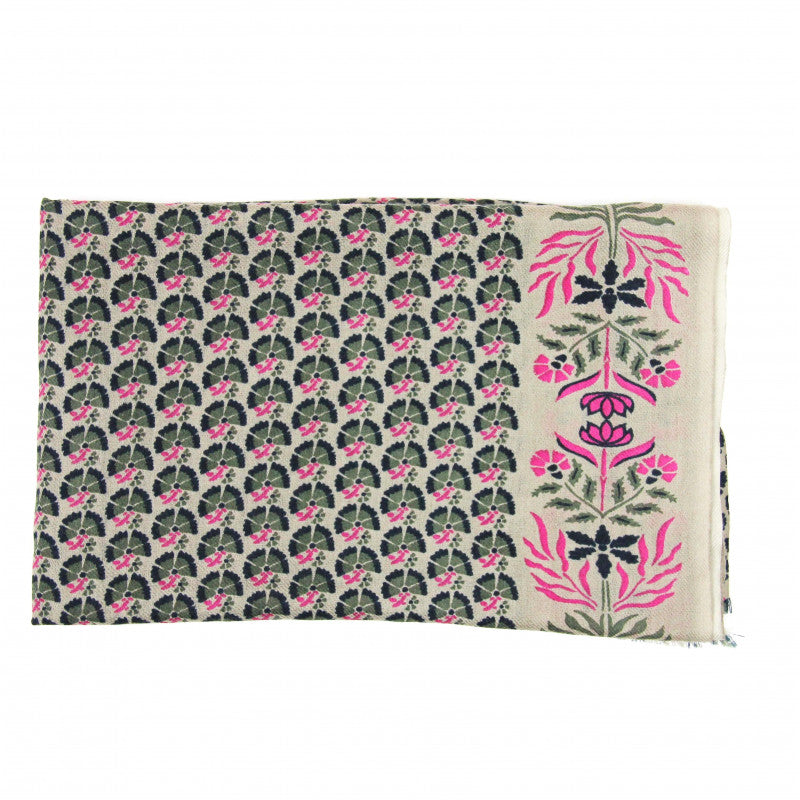 Marigold Beige Wool Scarf