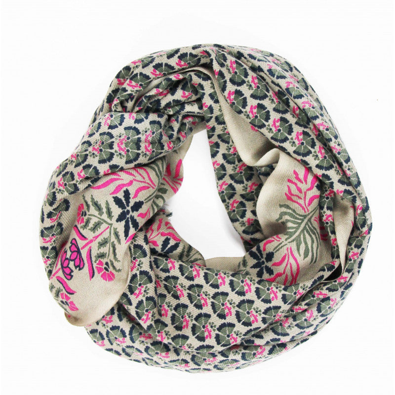 Marigold Beige Wool Scarf