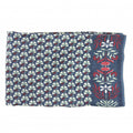 Marigold Navy Wool Scarf