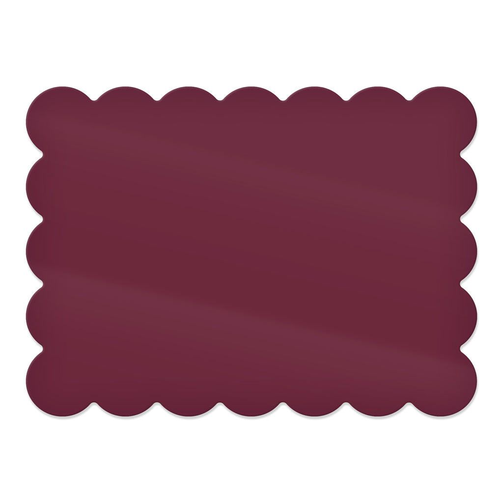 Daisy Rectangular Placemat – Deep Raspberry