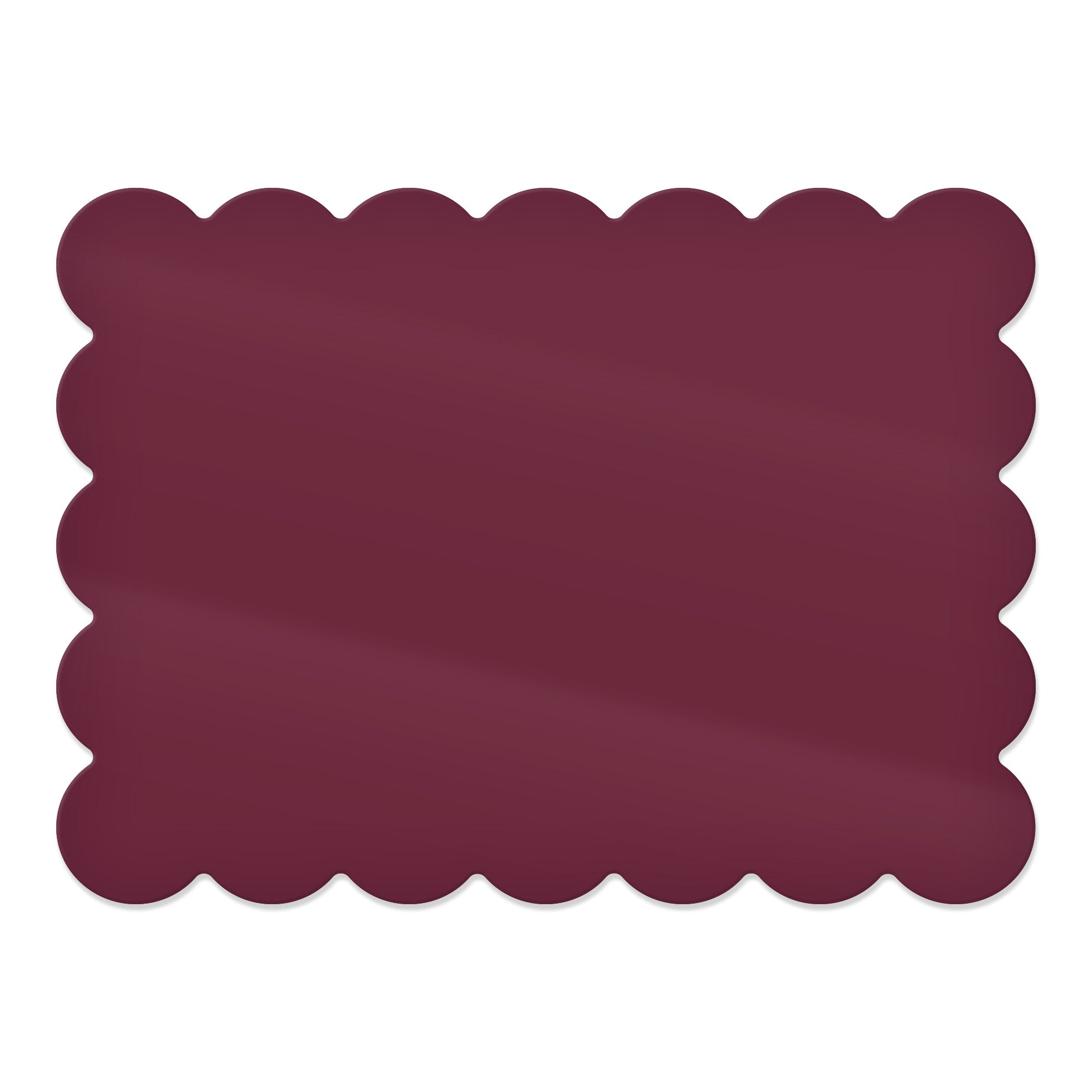 Daisy Rectangular Placemat – Deep Raspberry