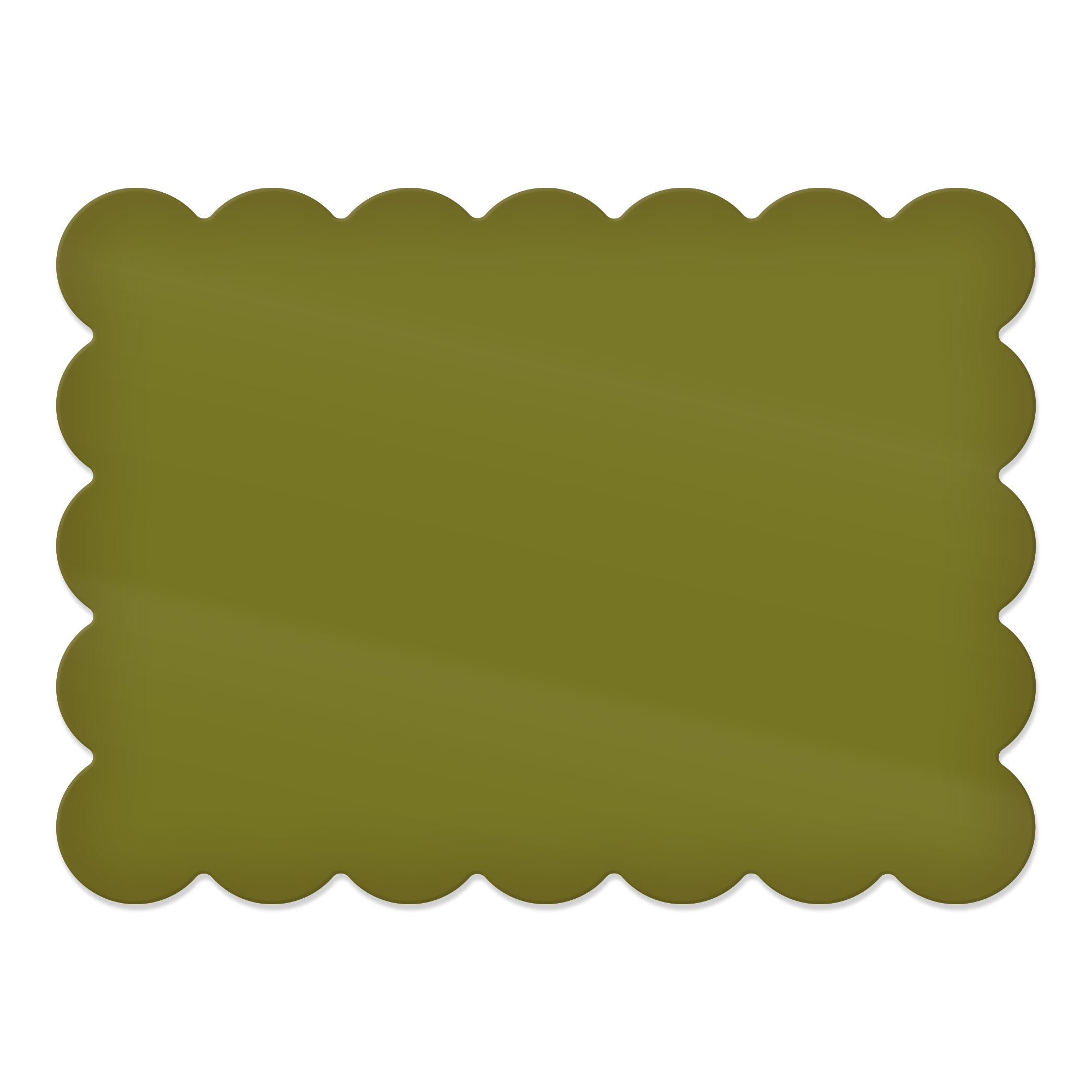 Daisy Rectangular Placemat – Olive Green