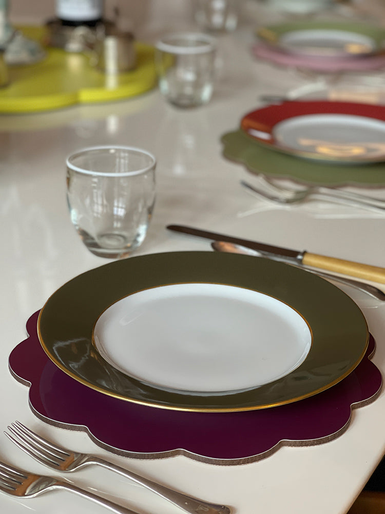 Daisy Placemat – Deep Raspberry