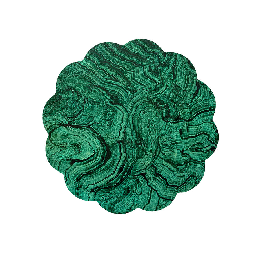 Daisy Coaster - Malachite