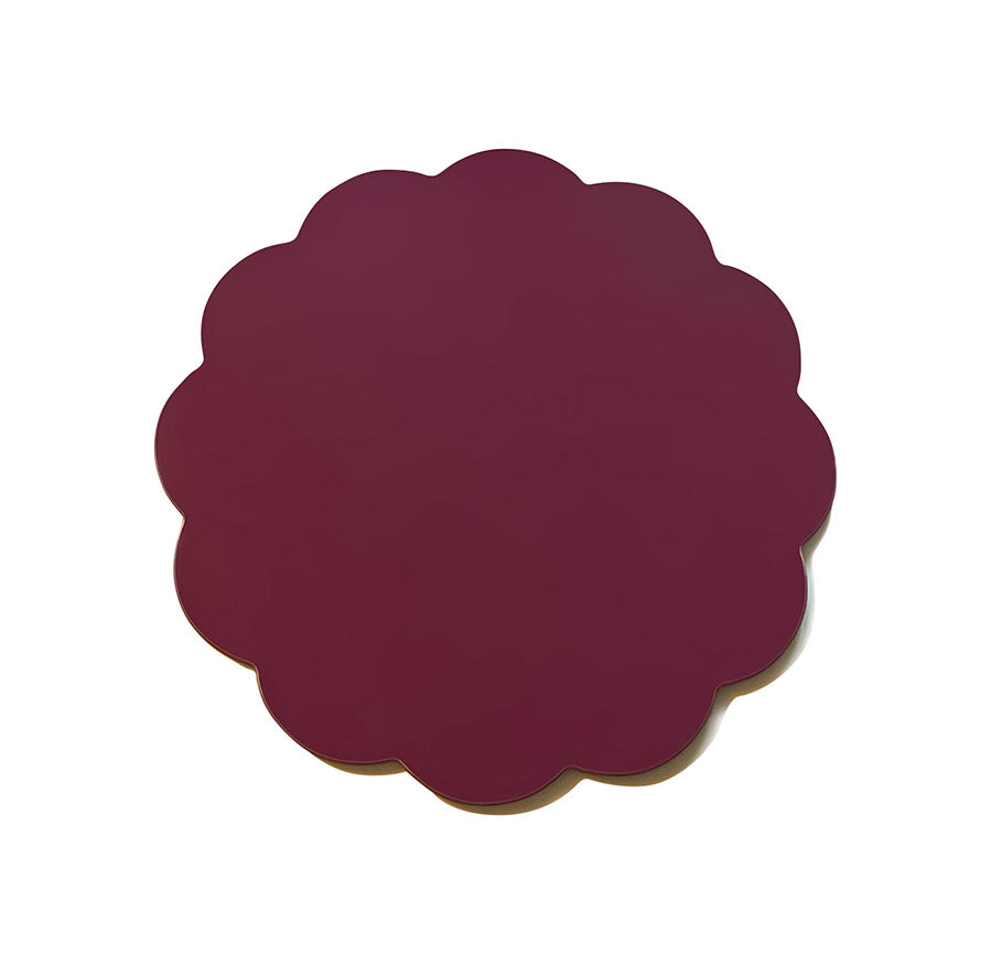 Daisy Coaster - Deep Raspberry