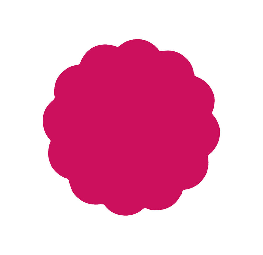 Daisy Coaster - Rubine Red