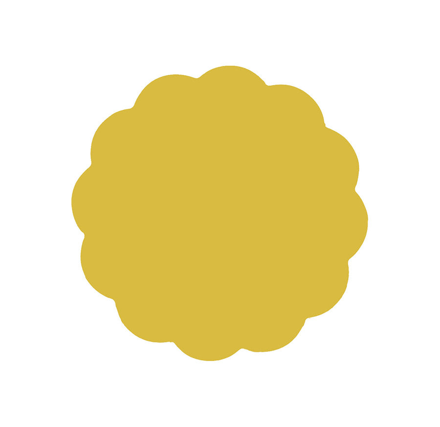 Daisy Coaster - Mustard Yellow