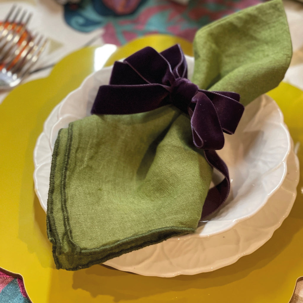 Linen Napkin - Forest Green