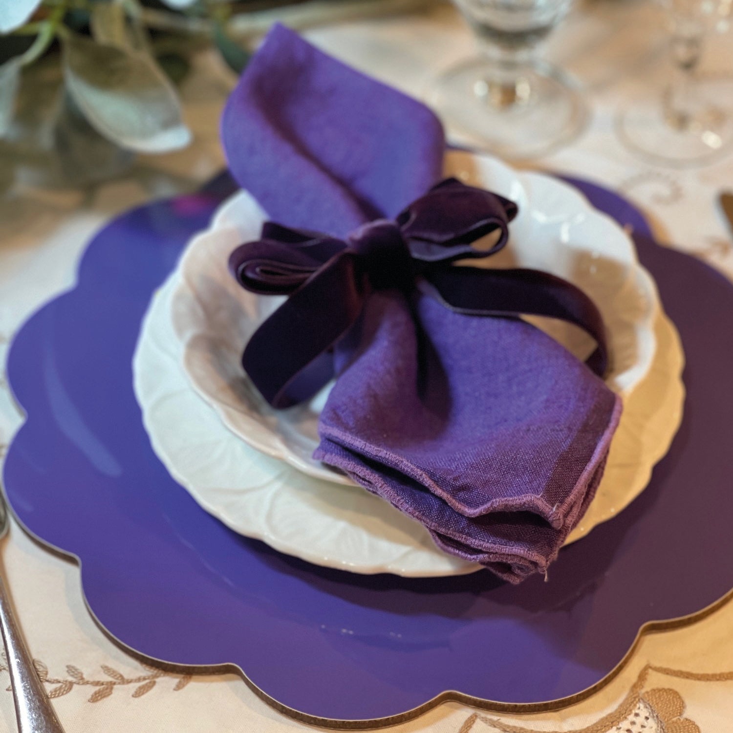 Daisy Placemat – Purple Blue