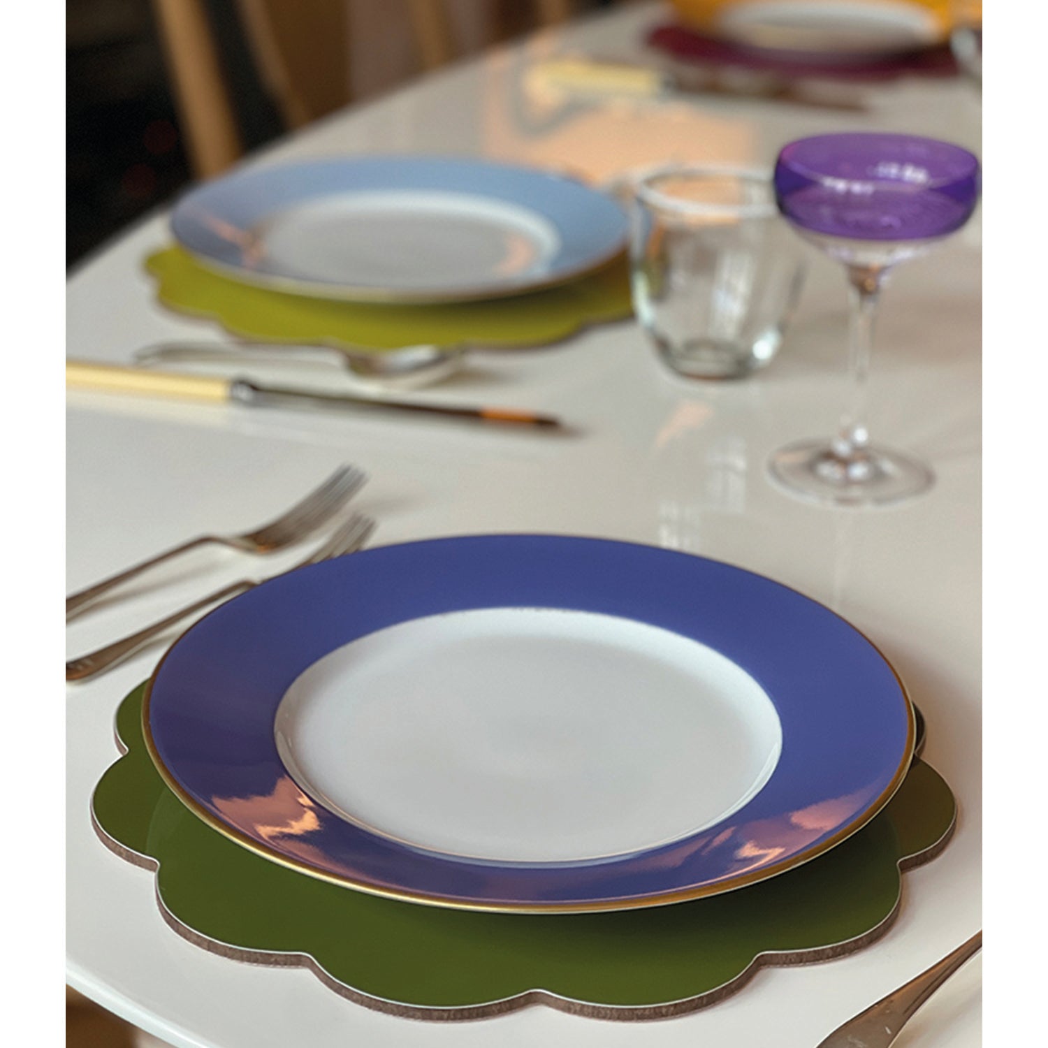 Daisy Placemat – Palm Tree Green